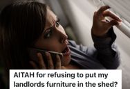 Woman Renting A House Notifies Landlord That The Furniture On The Pool Deck Has Taken Flight Because Of The Wind, And The Landlord Expects Her To Put The Furniture In The Shed