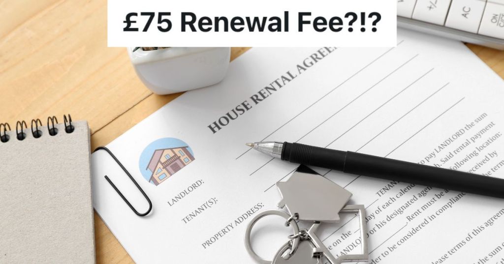 paper that reads "house rental agreement"