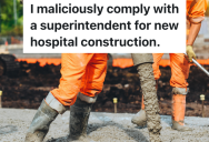 Construction Superintendent Wants Concrete Inspectors To Lie On Their Forms, But Instead They Submit Pictures That Show The Problems
