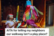 Woman Tries To Ignore The Noise From The Kids Who Live In The Upstairs Apartment, But When They Start Hitting A Pinata, She Decides To Confront The Family