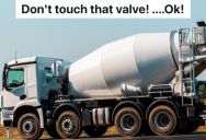 Contractor Tells Concrete Mixer Driver Not To Touch The Water Valve On His Truck, So There’s A Huge Flood On The Construction Site
