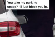 Employee Has A Favorite Spot In The Parking Lot At Work, But A Coworker Starts Parking Next To Him And Sitting In Her Car Staring At Him