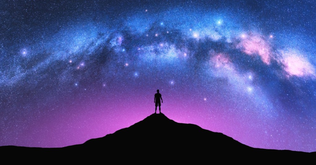 Universe with person