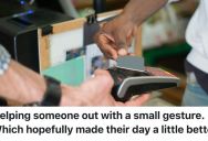 Self-Checkout Grocery Store Customer Notices Someone’s Card Rejected Because Of Insufficient Funds, So He Taps His Card To Pay The Bill