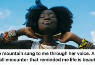 Woman In Bad Mood Encounters Beautiful Voice And Feels Happy Again After Meeting The Singer And Listening To The Rest Of Her Song