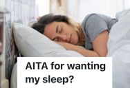 Young Pregnant Woman Desperately Needs More Sleep, But Husband Games On His Computer In Bed And Won’t Stop Even Though She’s Asked Him Repeatedly