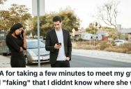 Man Tells His Girlfriend He Was Late Because He Couldn’t Find Her, But Actually He Was Chatting With Friends