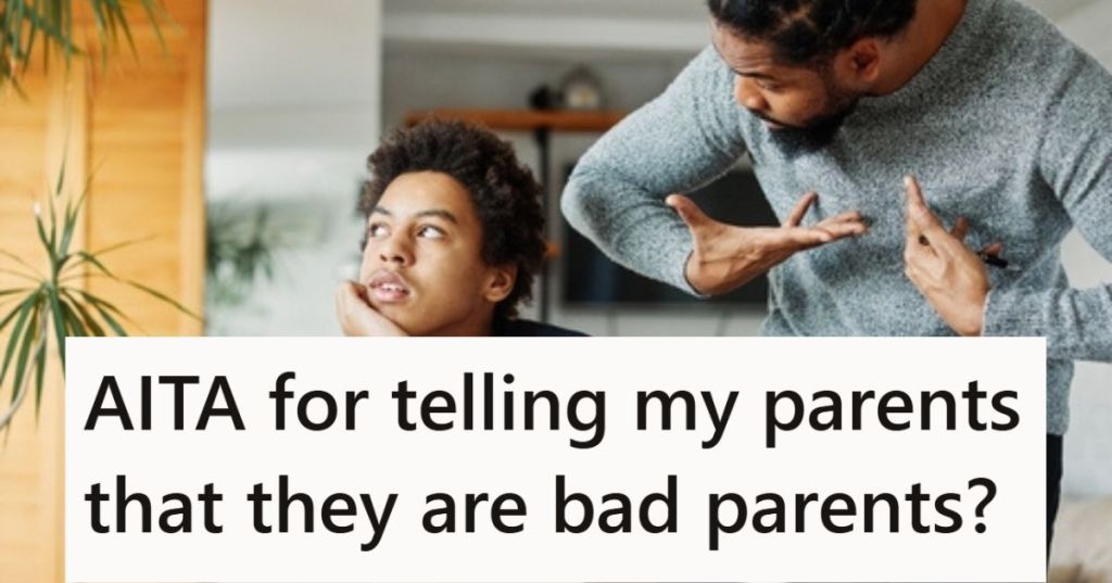 Father yelling at son