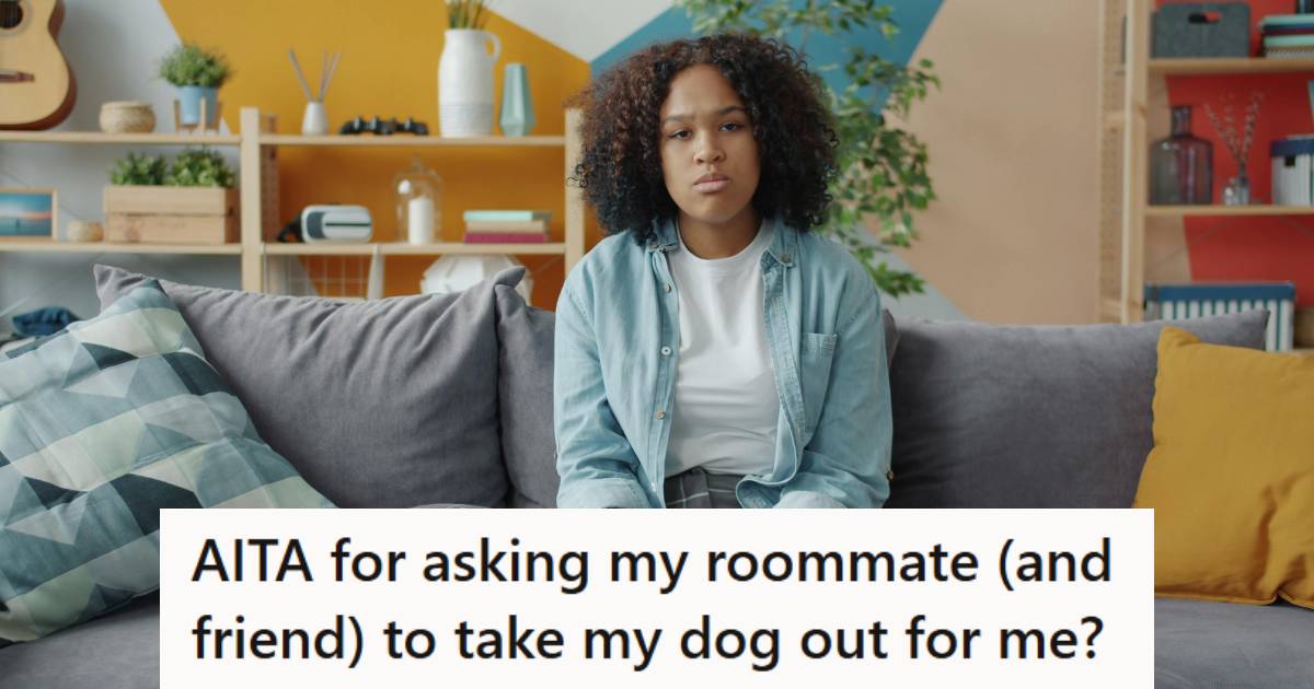 Woman sitting on the couch upset over her roommate