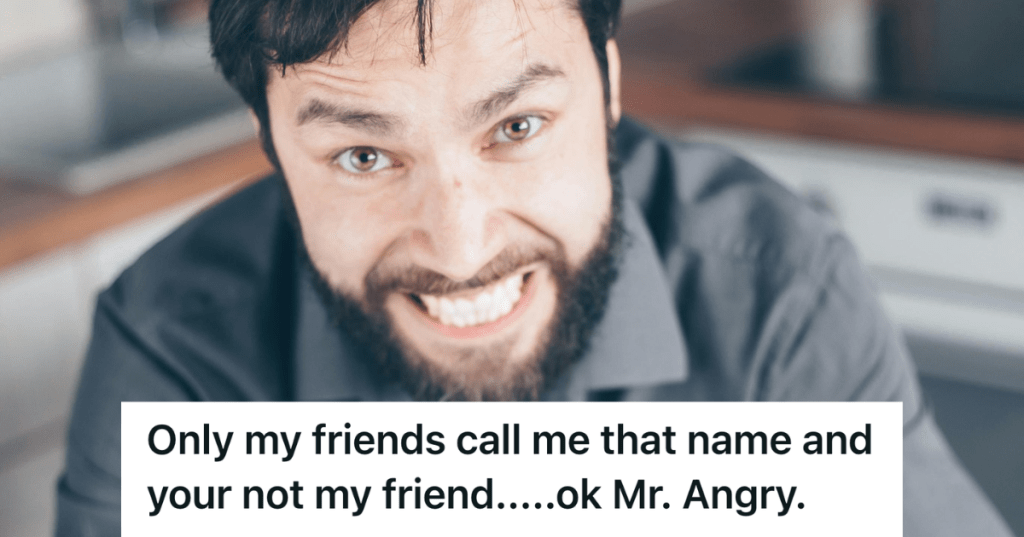 angry man gritting his teeth