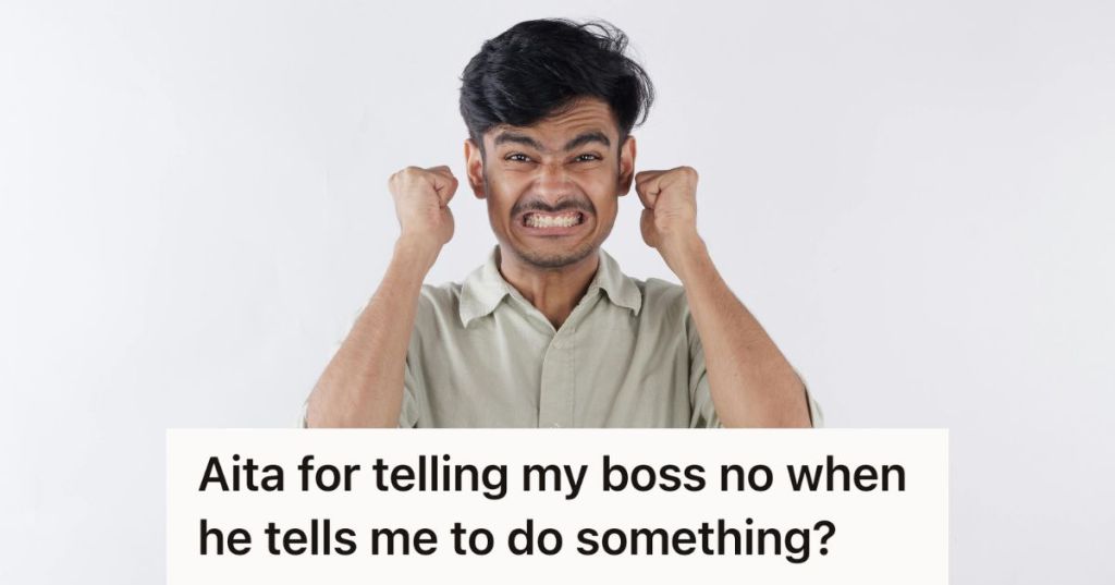 angry man making two fists