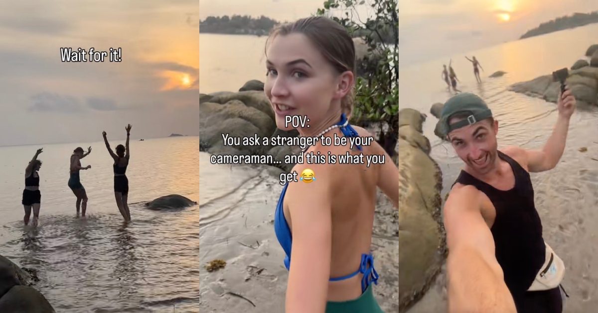 He Was Asked to Take a Group Photo, but What He Did Next Surprised Everyone women on a beach