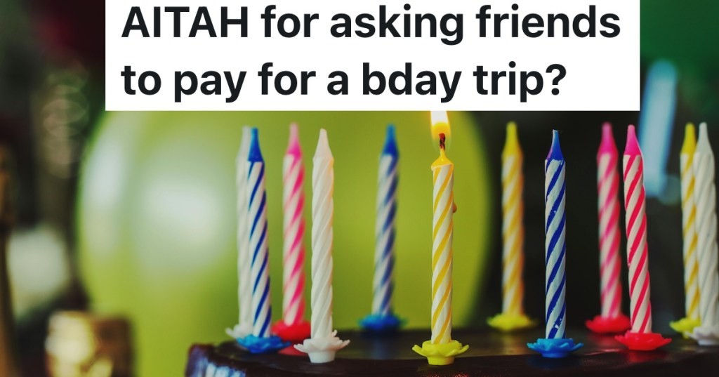 birthday cake with candles