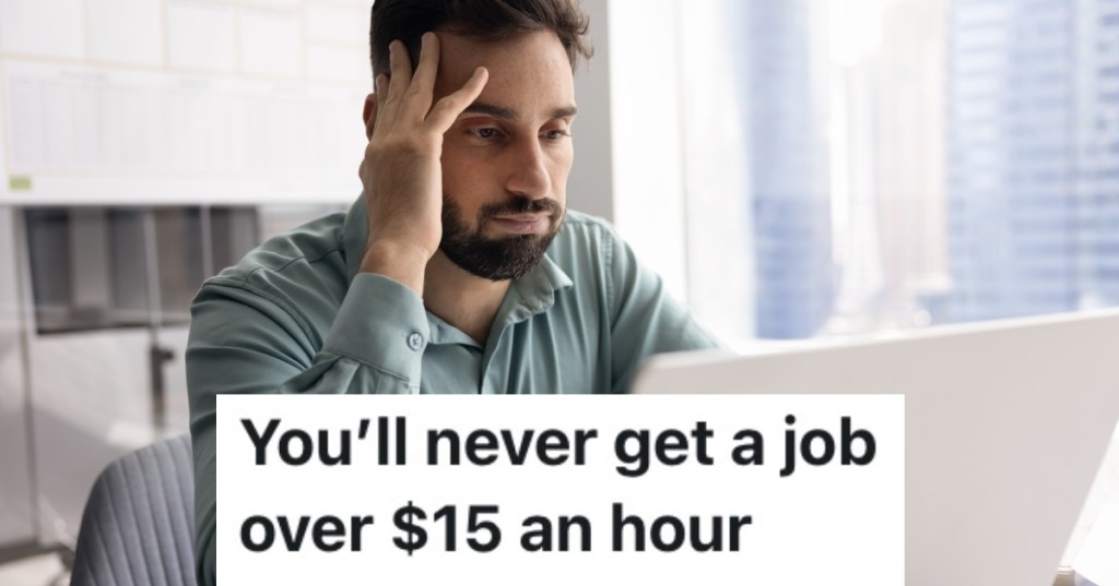 man working on a computer