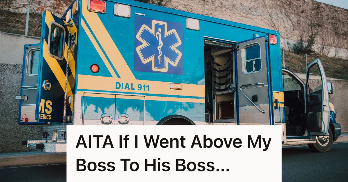EMT Kept Getting Complaints About His Loud Truck And An Incompetent Boss Tried To Control Where He Parked, So The EMT Escalated The Parking Drama Straight To His Boss’ Boss blue and yellow emergency vehicle