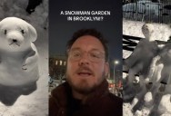A Man Took A Stroll Through A “Snowman Museum” In Brooklyn
