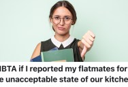A College Student Is Tired Of Her Disgusting Roommates And She Wants To Report Them To The University