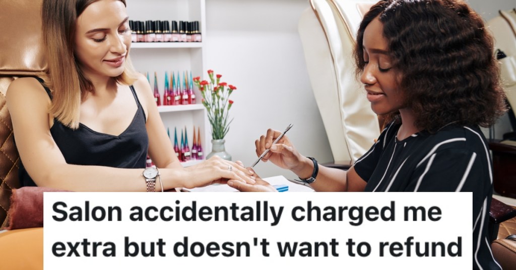 woman in a nail salon