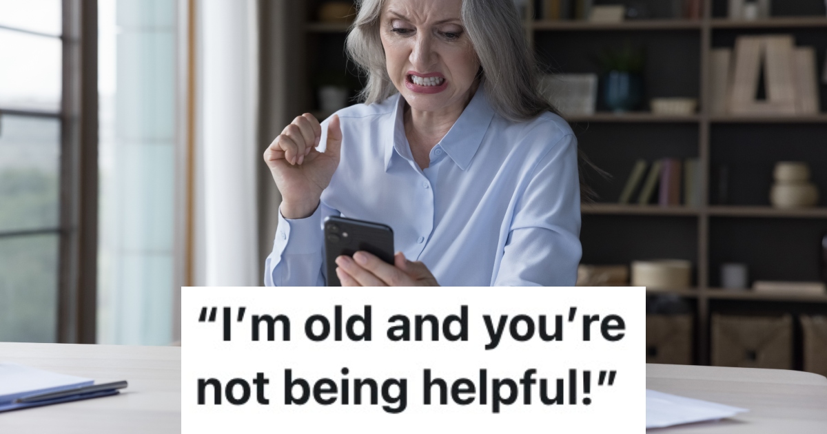 woman looking at her phone