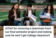 College Student Carried A Group Project Alone After Her Classmate Vanished For The Whole Semester, So When He No-Showed The Presentation She Made, She Took His Name Off The Submission And Made Him Face The Consequences 