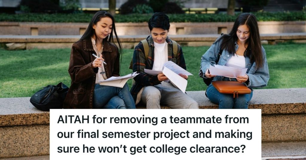 college students working on assignment