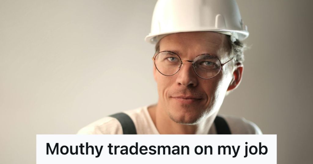 contractor in white hard hat