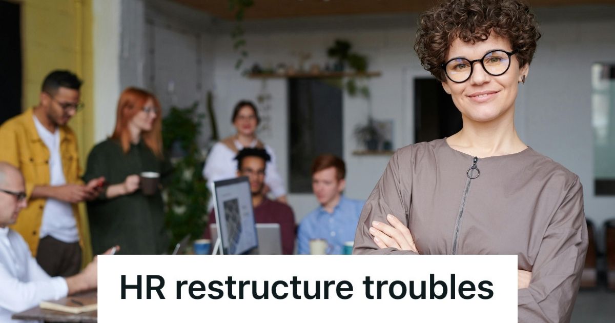 corporate employee smiling at camera