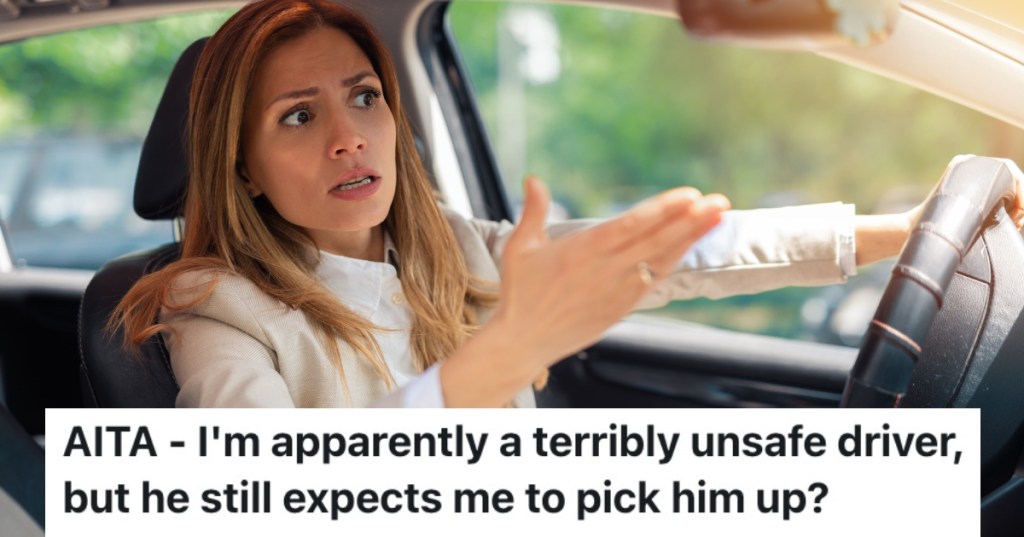 woman having road rage