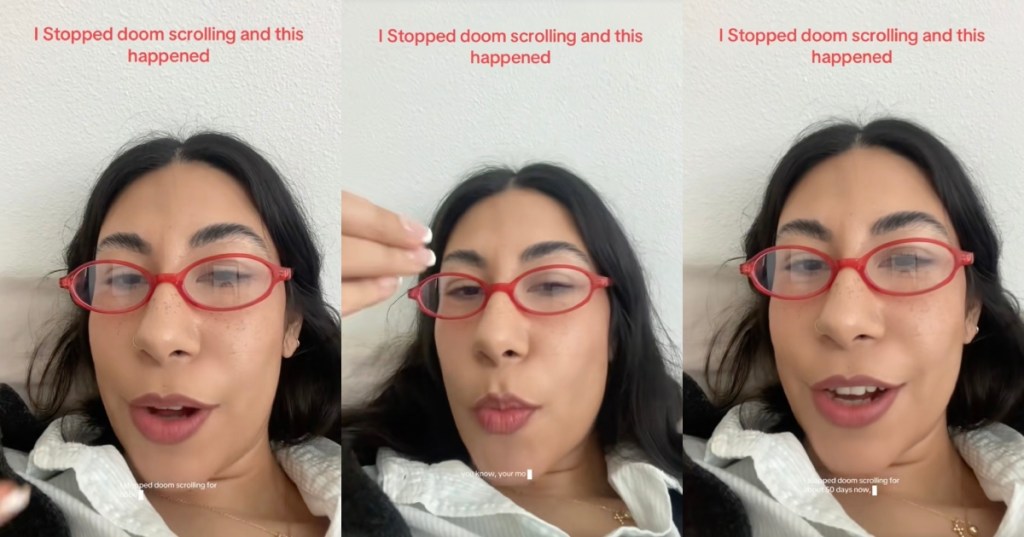 woman talking to tiktokkers