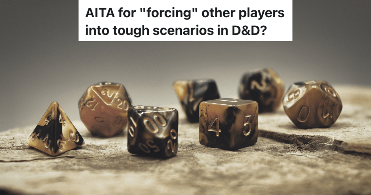 He Joined A D&D Campaign For A Friend, But The Players Kicked Him Out For Being Aggressive Gaming dice on a table.