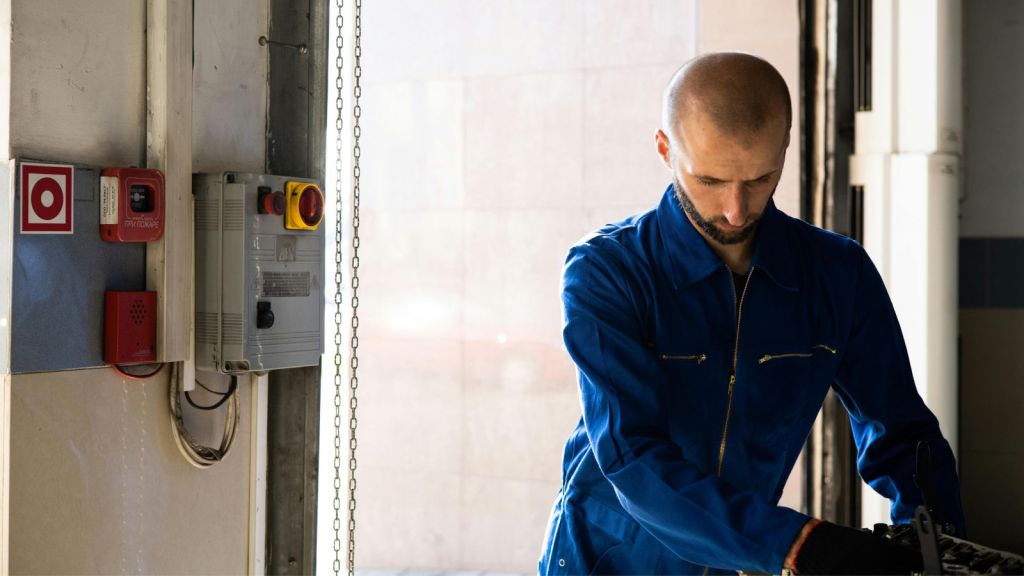 electrician on job site