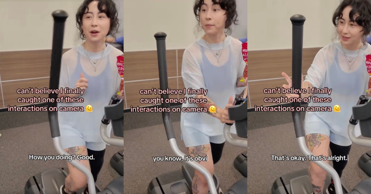 woman on an elliptical