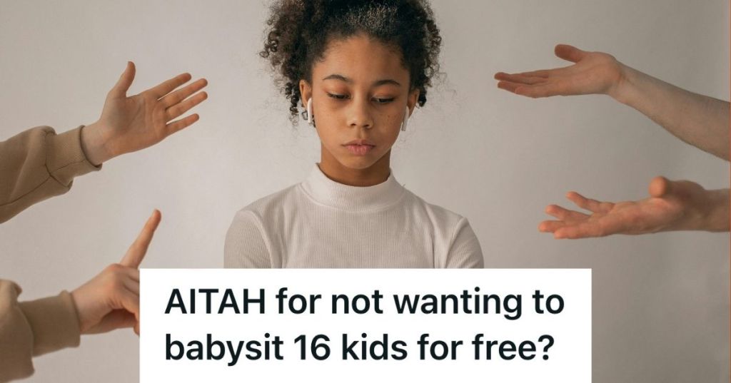 faceless people scolding teenage girl