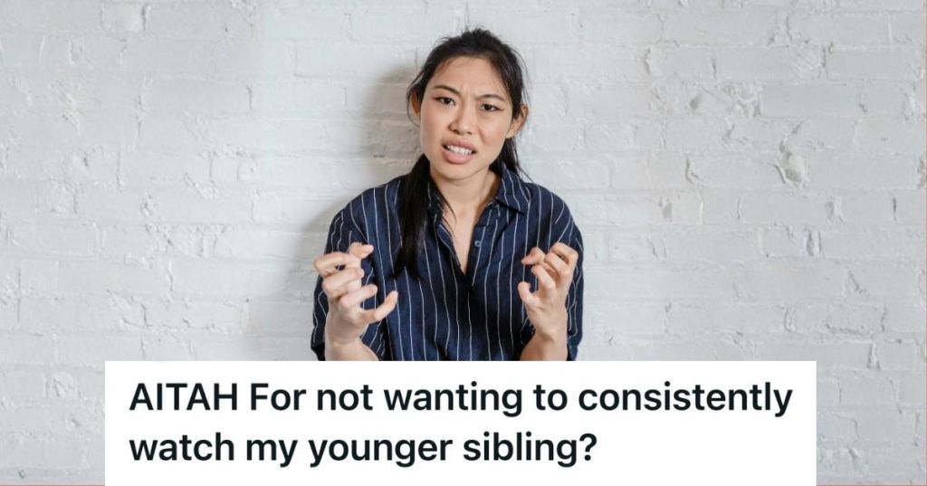 frustrated woman in front of white brick wall