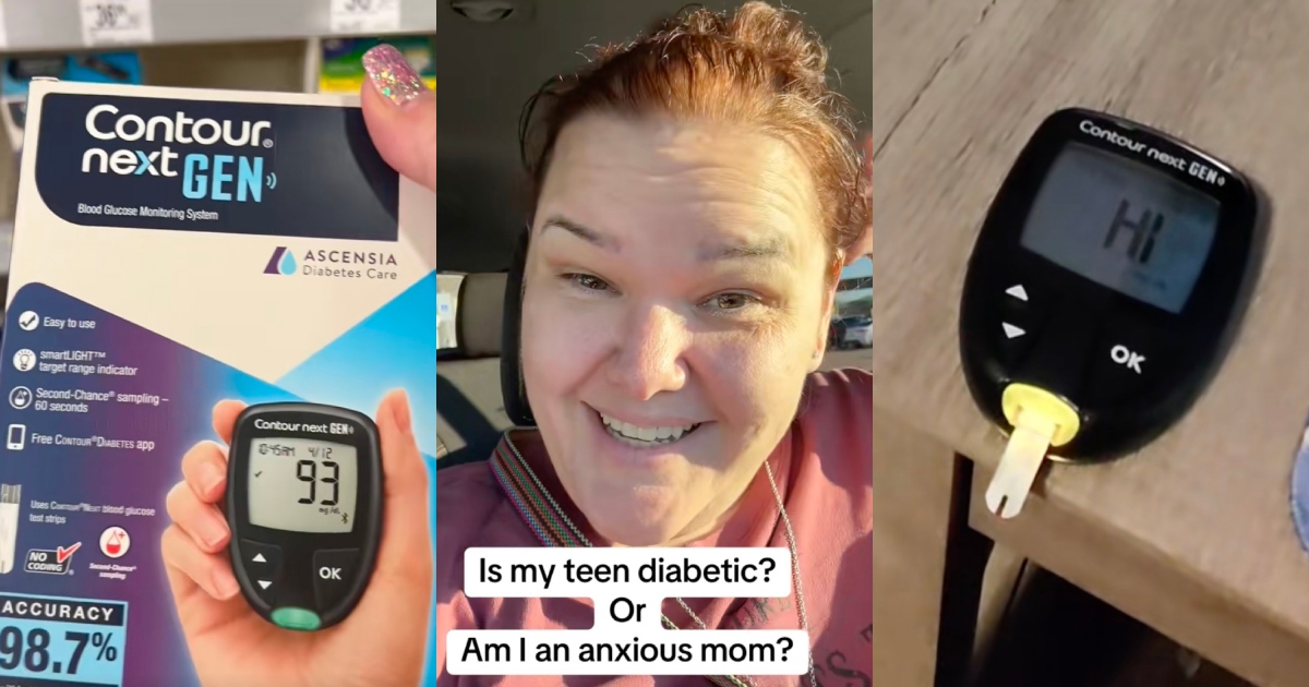 woman talking about her son