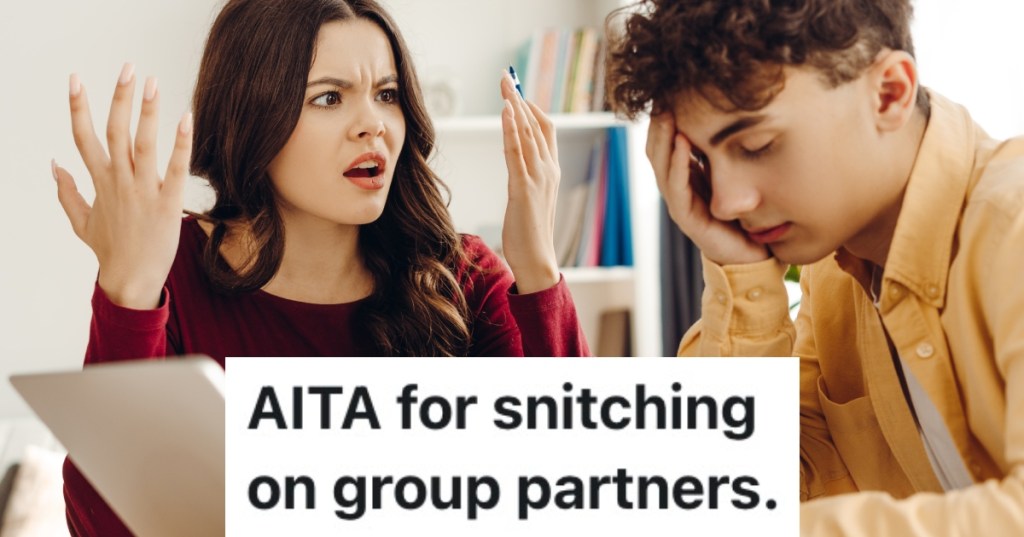 woman annoyed at man