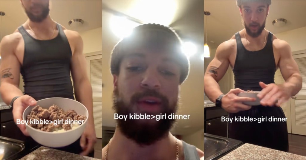 man talking about cooking