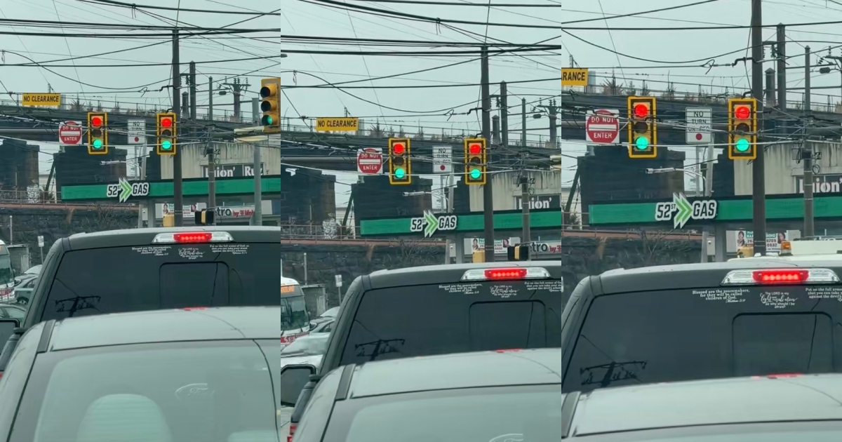 stoplight on a street