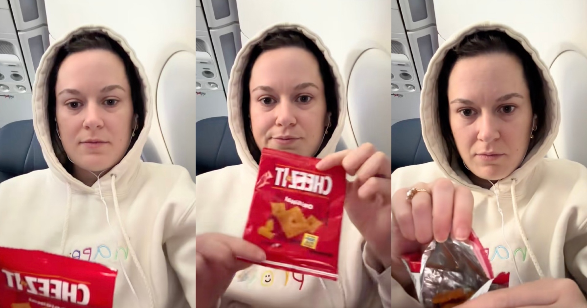 woman on a plane