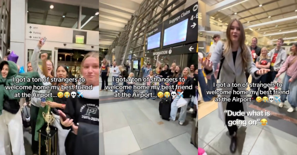 people at an airport
