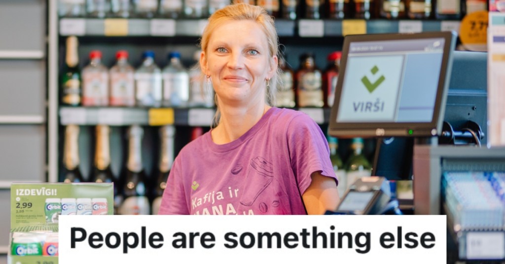 woman working in a store