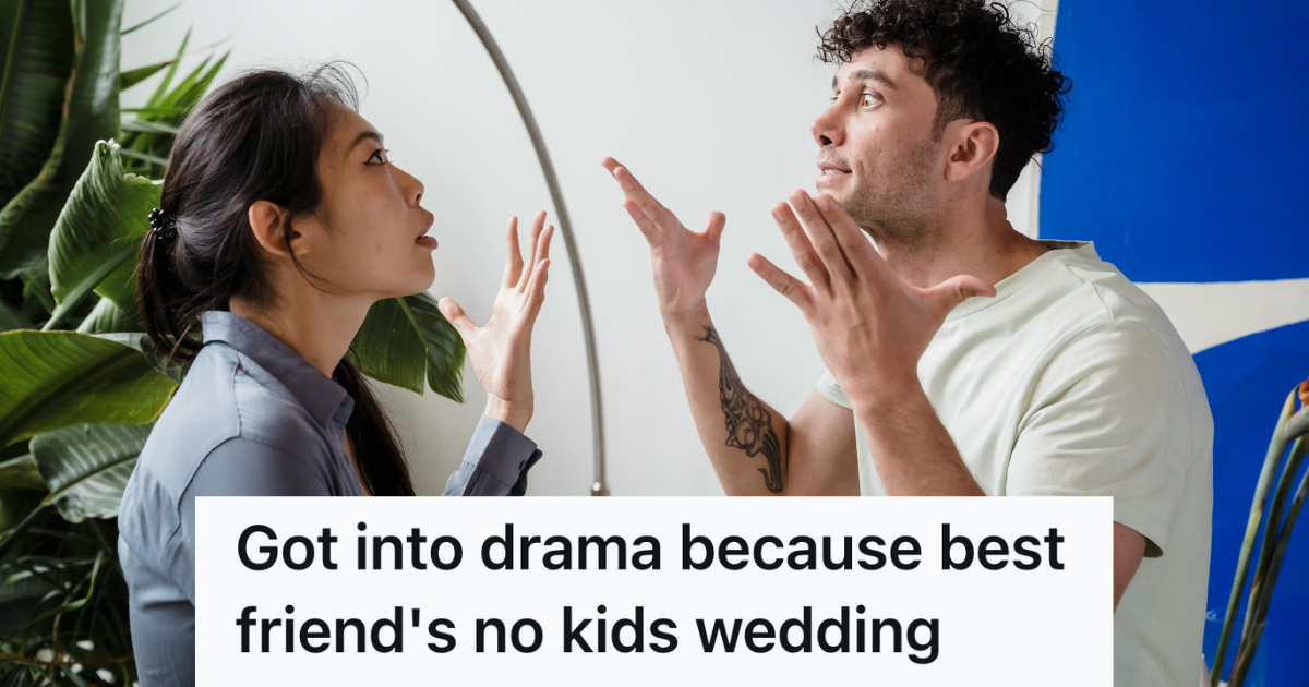 Bride Planned A Wedding That Was Not Child Free, But Her Brother Demanded She Exclude Her Friend’s Toddler To Settle An Old Score man and a woman arguing
