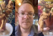 A Customer Showed Off The Totally Insane Bloody Mary He Ordered At A Restaurant In New Orleans