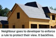 Couple Began Building A Two-Story Home On A Hillside Lot, But Neighbors Tried To Sabotage The Design To Protect Their View