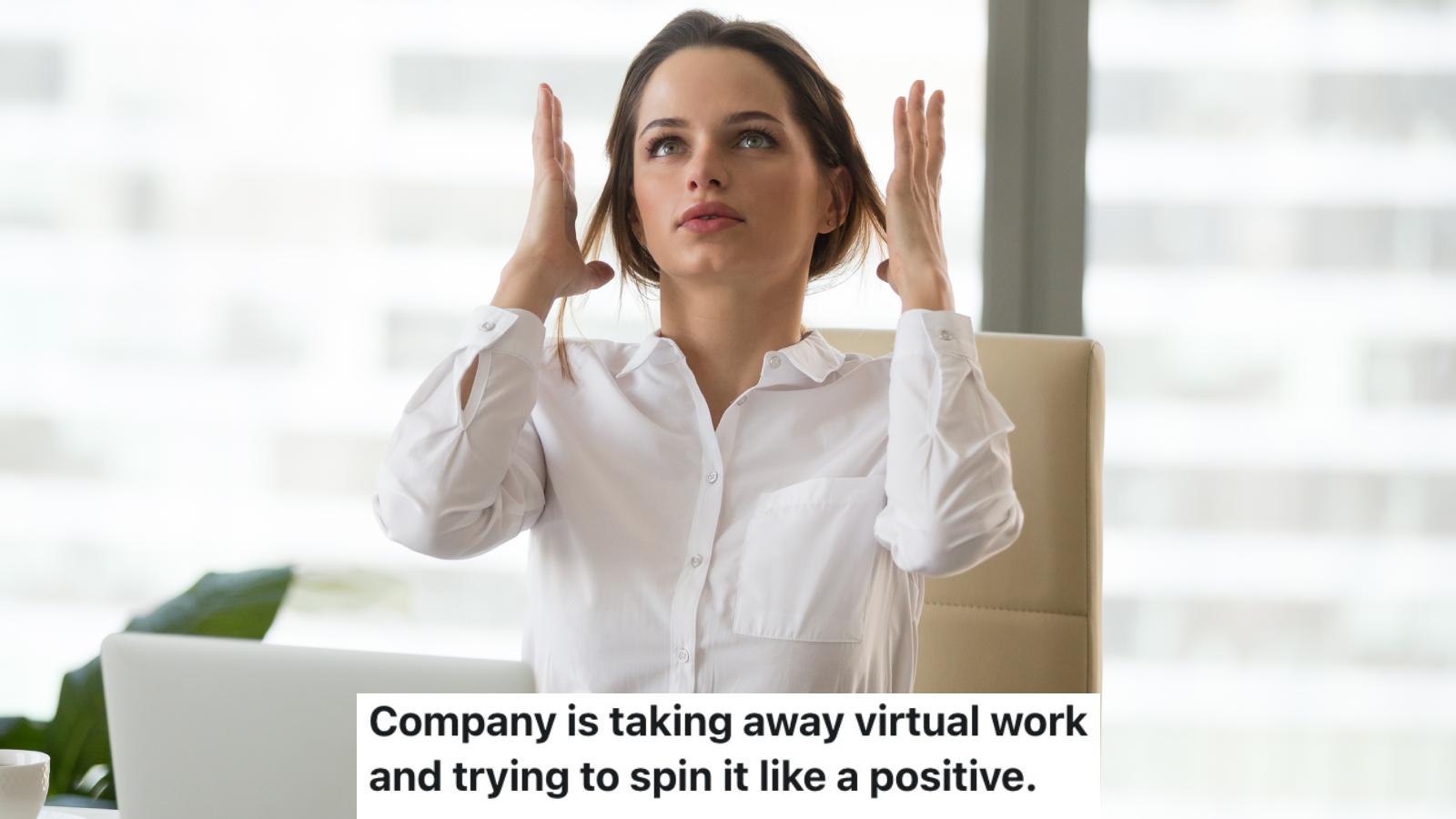 woman in an office