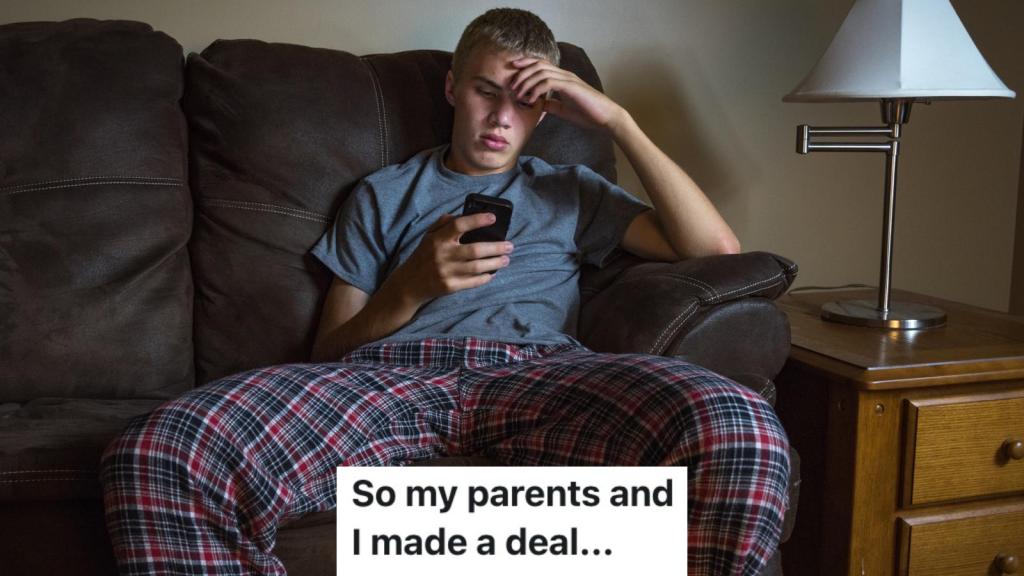 boy on a couch