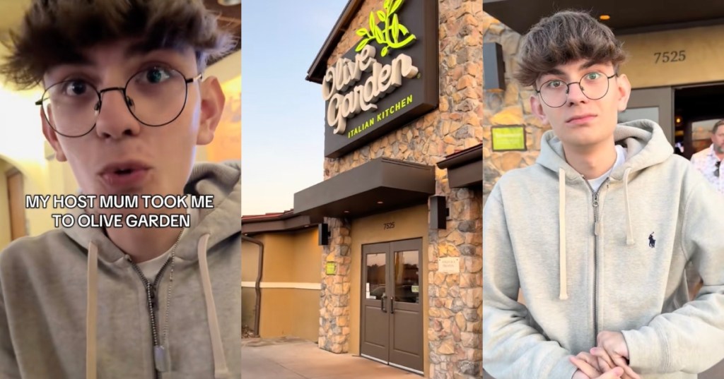man at olive garden