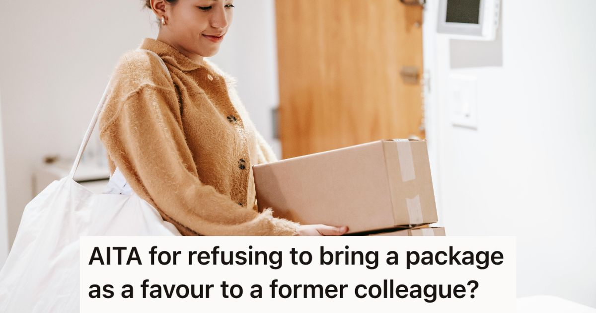 Woman carrying some boxed packages