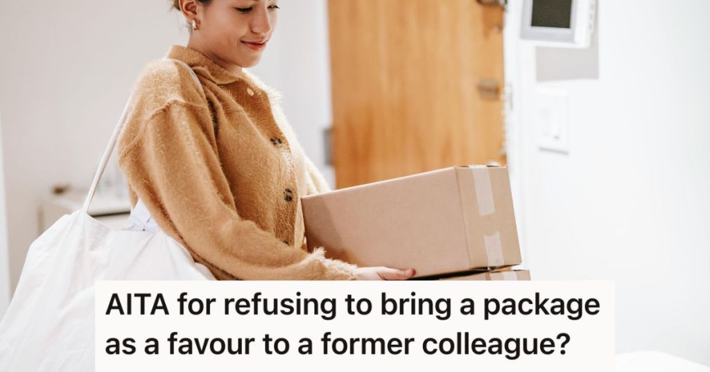 Woman carrying some boxed packages
