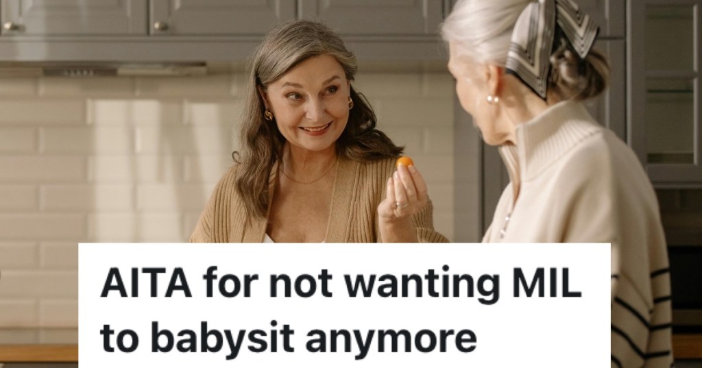 two older women talking